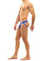 Viral Vinyl Jockstrap - Blau